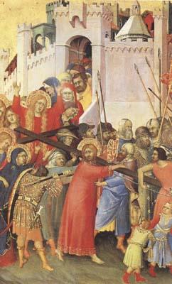 Simone Martini The Road to Calvary (mk08) oil painting picture
